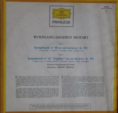 Deutsche Grammophon 2538019 - Symphonies N° 40 Et 41 "Jupiter" - Image 2