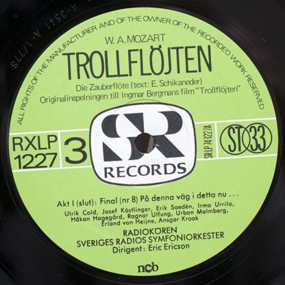 SR Records RXLP 1226/28 - Trollflöjten - Die Zauberflöte - The M - Image 6