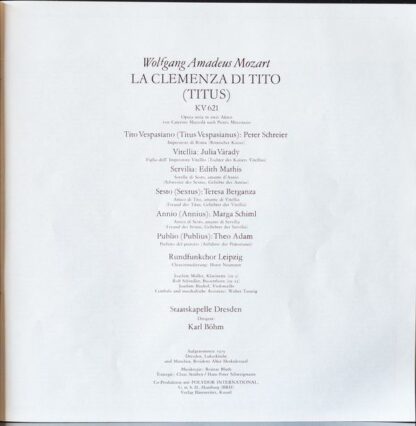 Eterna 8 27 379-381 - La Clemenza Di Tito KV 621 - Image 3