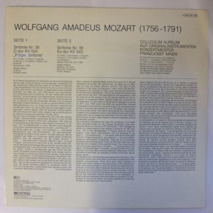 Harmonia Mundi 1C 065-99 786 - Sinfonie Nr. 38 D-dur KV 504 "Pra - Image 2