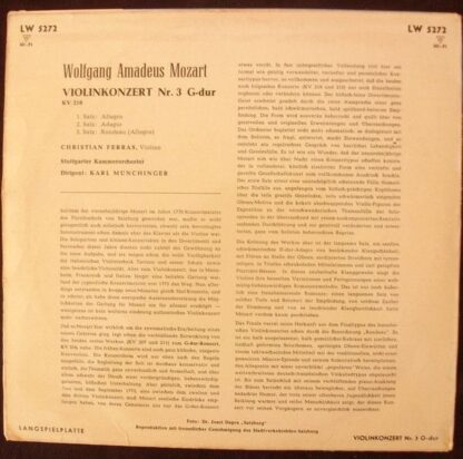 DECCA LW 5272 - Violinkonzert G-dur KV 216 - Image 2