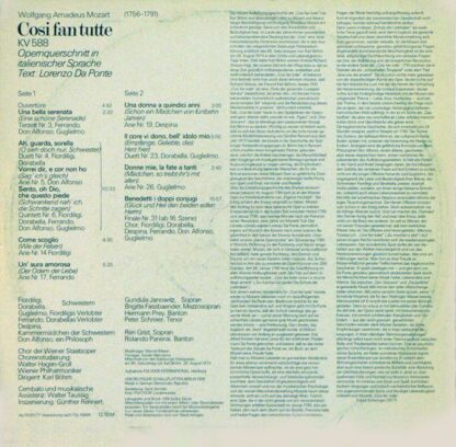 Eterna 8 26 888 - Cosi Fan Tutte  (KV 588) (Opernquerschnitt In - Image 2