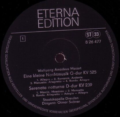 Eterna 8 26 477 - Eine Kleine Nachtmusik G-Dur KV 525 / Serenata - Image 3