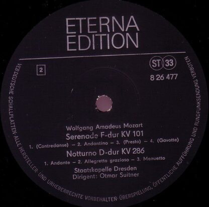 Eterna 8 26 477 - Eine Kleine Nachtmusik G-Dur KV 525 / Serenata - Image 4