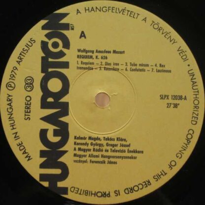 Hungaroton SLPX 12038 - Requiem - Image 4