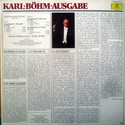 Deutsche Grammophon 2543 183 - Mozart: Symphonien Nr. 25 G-moll - Image 2