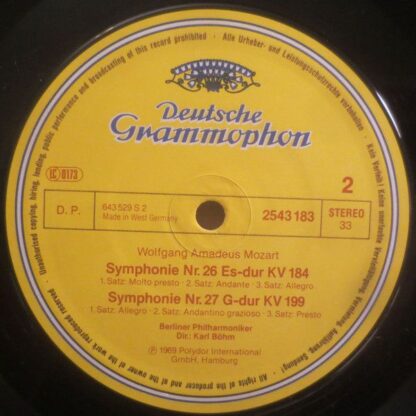 Deutsche Grammophon 2543 183 - Mozart: Symphonien Nr. 25 G-moll - Image 4
