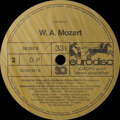 Eurodisc 30 257 0 - Eine Kleine Nachtmusik - Flötenkonzert Nr.2 - Image 4