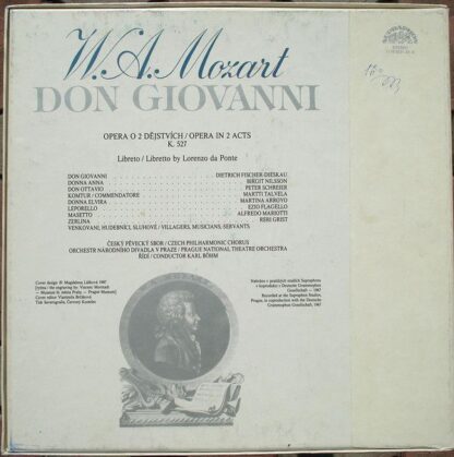 Supraphon 1116 0231-34 - Don Giovanni, Opera In 2 Acts - Image 2