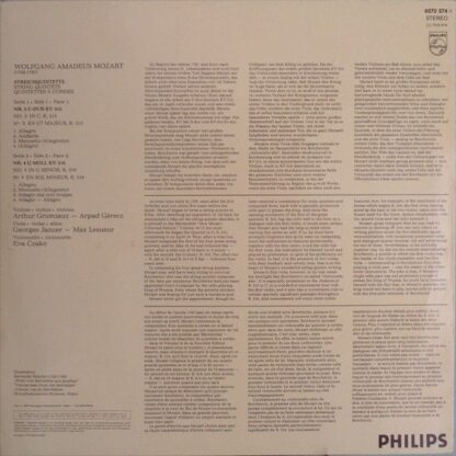 Philips 6570 574 - Streichquintette KV 515 & KV 516 - Image 2