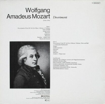 Deutsche Harmonia Mundi 1C 065-99 627 - Divertimento D-Dur K 251 - Image 4