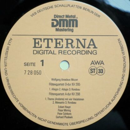 Eterna 7 28 050 - Die Flötenquartette KV 285, 285a, 285b, 298 - Image 3
