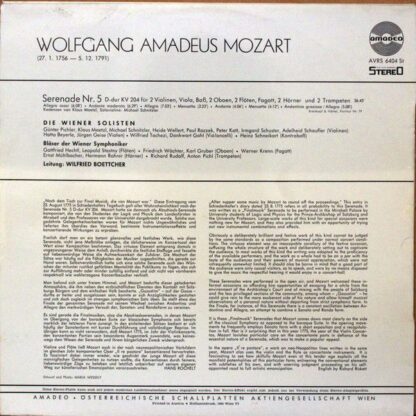 Amadeo AVRS 6404 - Serenade Nr. 5 In D-Dur KV 204 - Image 2