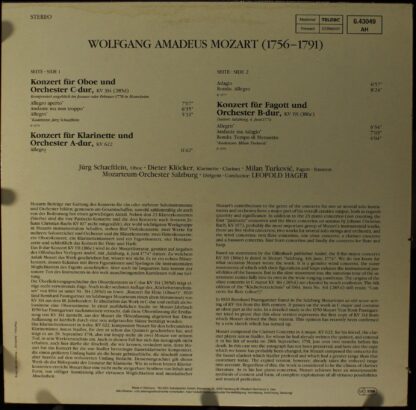 TELDEC 6.43049 - Bläserkonzerte = Concertos For Winds - Image 2