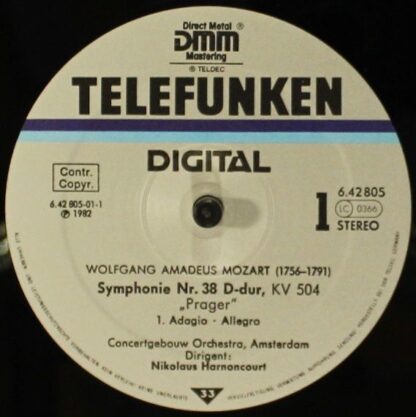 Telefunken 6.42805 AZ - Symphonie No. 38 »Prager« • »Prague« - Image 4