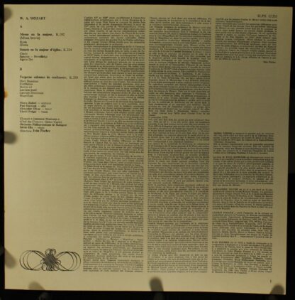 Hungaroton SLPX 12235 - Mass No. 6 In F Major K. 192 / Epistle S - Image 7