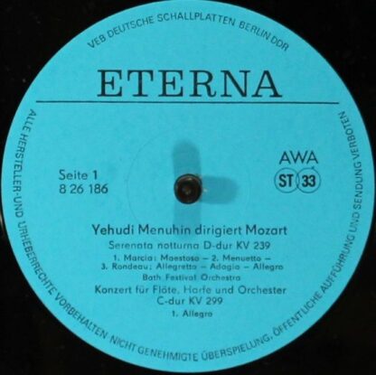 Eterna 8 26 186 - Menuhin Dirigiert Mozart - Image 3