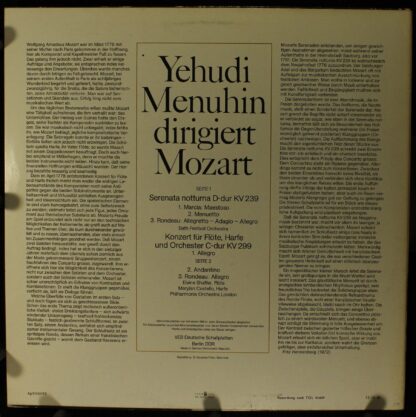 Eterna 8 26 186 - Menuhin Dirigiert Mozart - Image 2