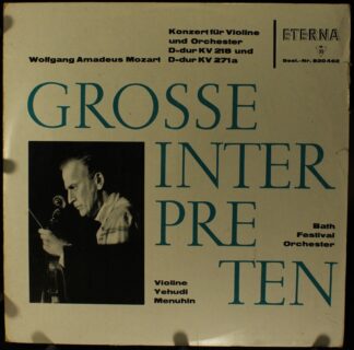 Eterna 8 20 462 - Konzert Für Violine Und Orchester D-dur KV 218
