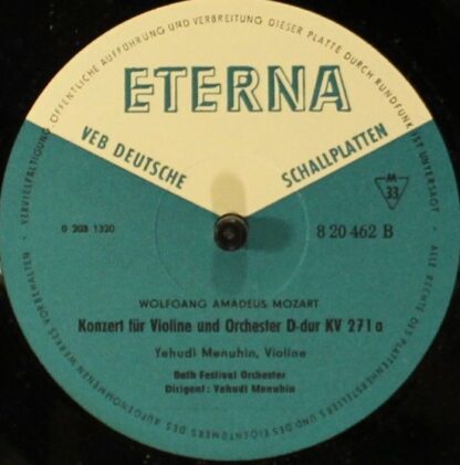 Eterna 8 20 462 - Konzert Für Violine Und Orchester D-dur KV 218 - Image 4