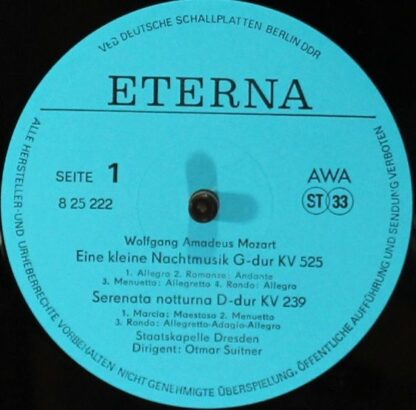 Eterna 8 25 222 - Eine Kleine Nachtmusik G-Dur KV 525 / Serenata - Image 3