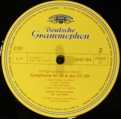 Deutsche Grammophon 2543 184 - Symphonien Nr. 28 C-dur / Nr.29 A - Image 4