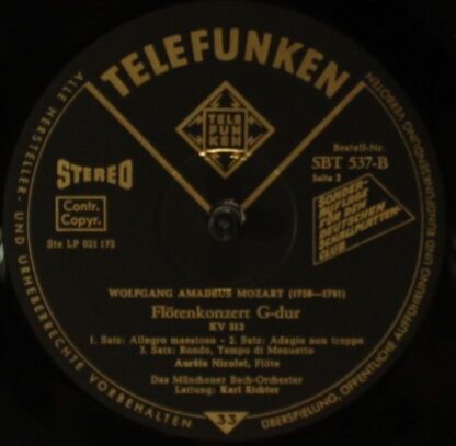 Telefunken J-434 - Konzert Für Flöte Harfe Und Orchester C-Dur K - Image 4