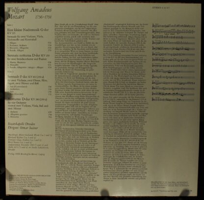Eterna 8 26 477 - Eine Kleine Nachtmusik G-Dur KV 525 / Serenata - Image 2