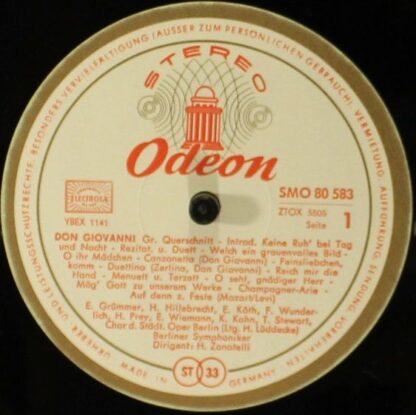 Odeon SMO 80 583 - Don Giovanni (Grosser Opernquerschnitt) - Image 3