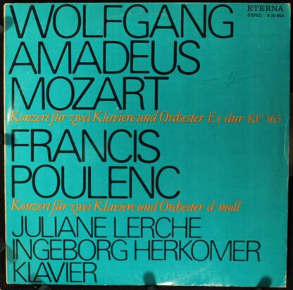 Eterna 8 25 869 - Konzert Für Zwei Klaviere Und Orchester Es-dur