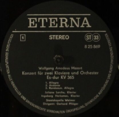 Eterna 8 25 869 - Konzert Für Zwei Klaviere Und Orchester Es-dur - Image 3