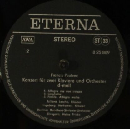 Eterna 8 25 869 - Konzert Für Zwei Klaviere Und Orchester Es-dur - Image 4