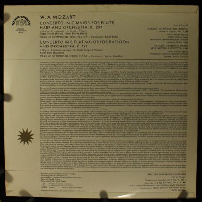Supraphon 50710 - Concerto For Flute And Harp, Concerto For Bass - Image 2