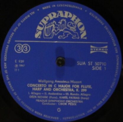 Supraphon 50710 - Concerto For Flute And Harp, Concerto For Bass - Image 3