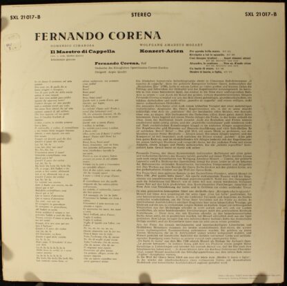 DECCA SXL 21 017-B - Cimarosa: Il Maestro Di Capella - Mozart: K - Image 2