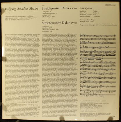 ETERNA Edition STEREO 8 26 473 - Streichquartett D-Dur KV499, D- - Image 2