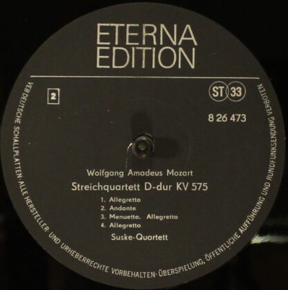 ETERNA Edition STEREO 8 26 473 - Streichquartett D-Dur KV499, D- - Image 3