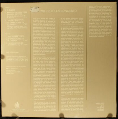 Melodia HMES 610-21 - Emil Gilels En Concierto - Image 2