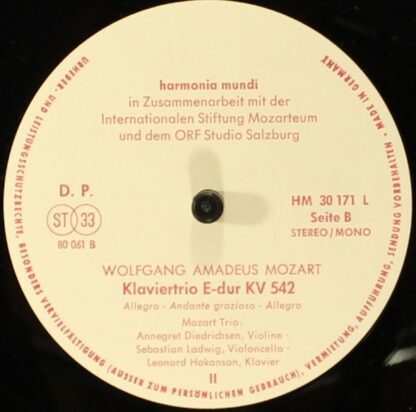 Harmonia Mundi HM 30172 L - Die Sechs Klaviertrios - Image 9