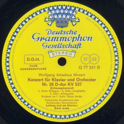 Deutsche Grammophon 77 241 - Klavierkonzerte ∙ F-dur KV 459 ∙ D- - Image 4