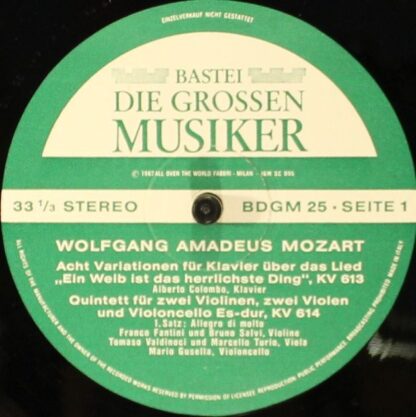Bastei BDGM 25 - Die Grossen Musiker: Mozart - 1. Serie In 4 Fol - Image 5