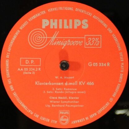 Philips G 05334 R - Klavierkonzert D-Moll, KV 466 - Image 4