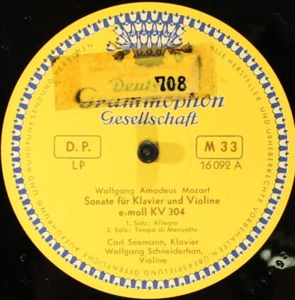 Deutsche Grammophon 16092 LP - Sonaten Für Klavier Und Violine E - Image 4
