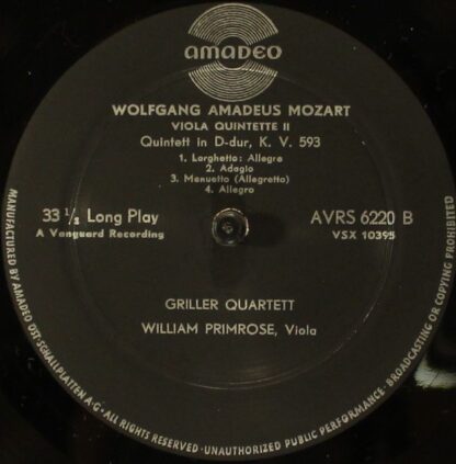 Amadeo AVRS 6220 - Quintette Es-dur, KV614 Und D-dur, KV.593 - Image 4