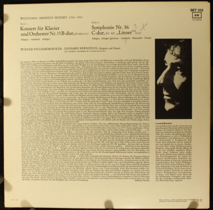 DECCA SET 332 - Klavierkonzert Nr. 15 B-Dur,  KV 450 / Linzer-Sy - Image 2