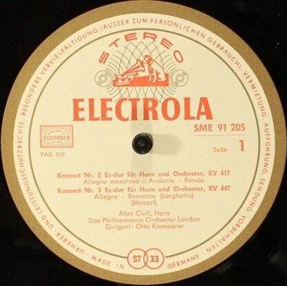 EMI Electrola SME 91 205 - Hornkonzerte - Image 3