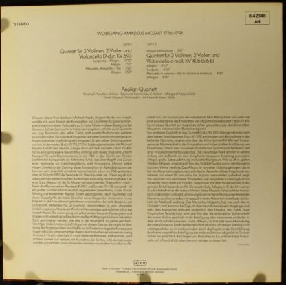 Meister Der Musik 6.42346 - String Quintet In D Major / String Q - Image 2
