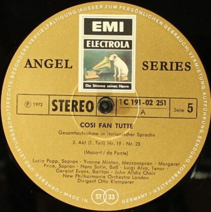 His Master's Voice 1 C 191-02249 / 52 - Cosi Fan Tutte - Image 6