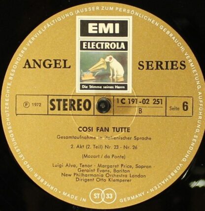 His Master's Voice 1 C 191-02249 / 52 - Cosi Fan Tutte - Image 8