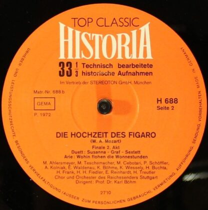 Top Classic Historia H-687/H-688/H-689 - Die Hochzeit Des Figaro - Image 8